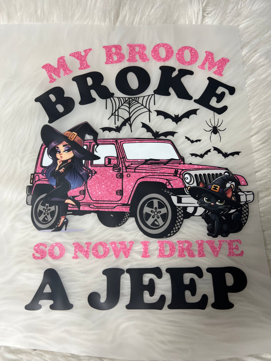 New DTF 4 x 4 broom broke pink