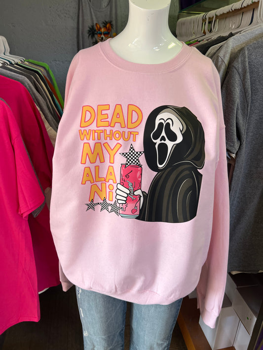 New crewneck sweatshirt unisex  scream, energy drink