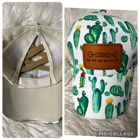 Brand new laser engrave patch cactus