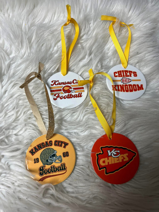 New Christmas ceramic ornament kc football