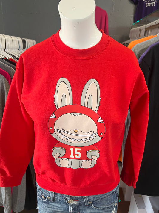 New youth crewneck sweatshirt football kc labubu