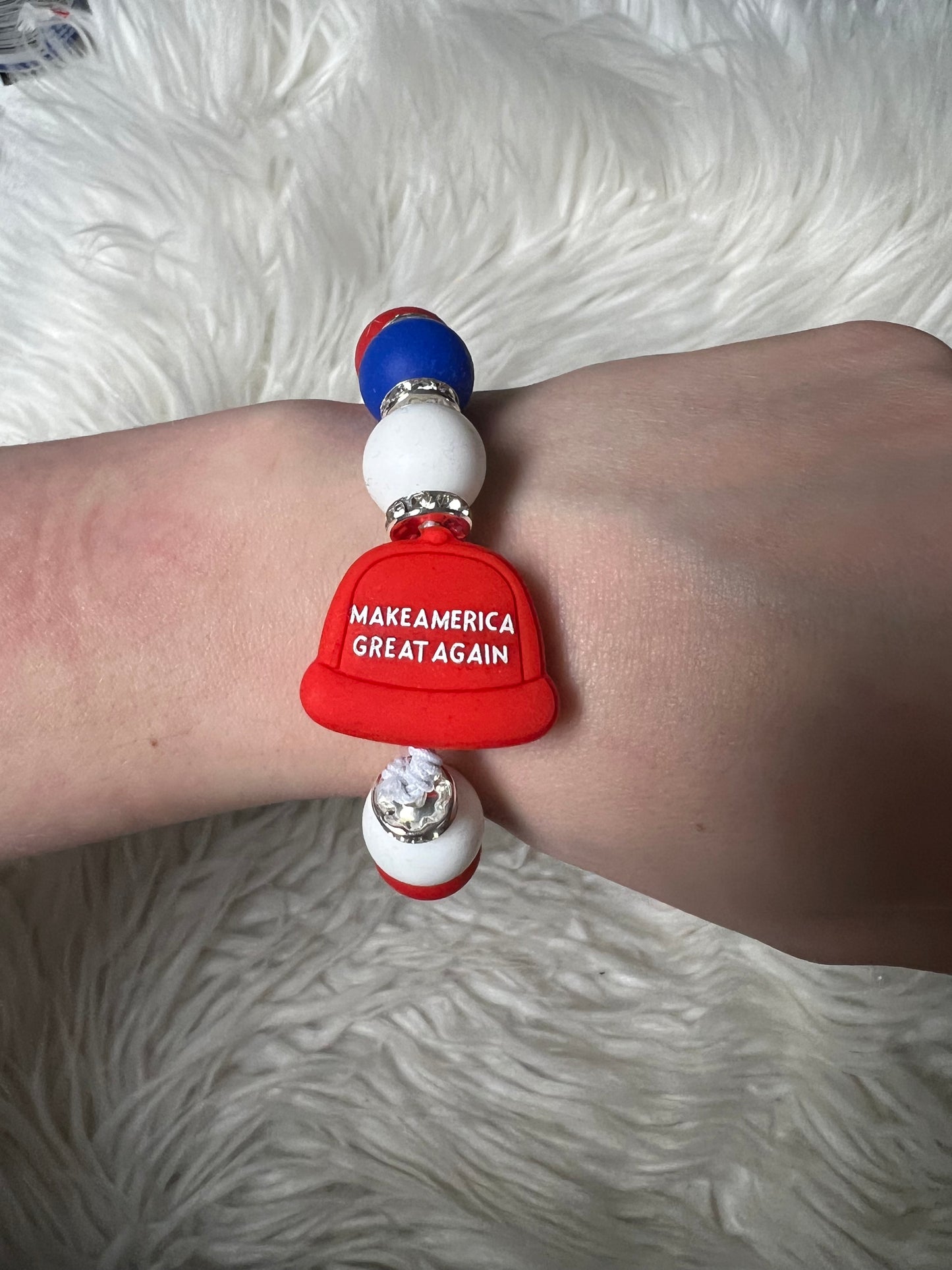 New keychain bracelet make America great again