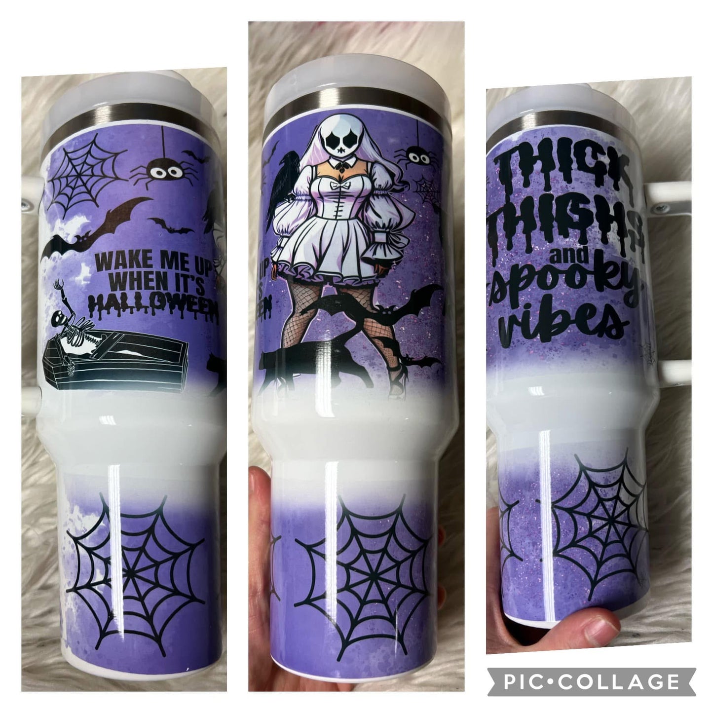 Brand new 40 ounce stainless steel Tumblr with handle with plastic straw