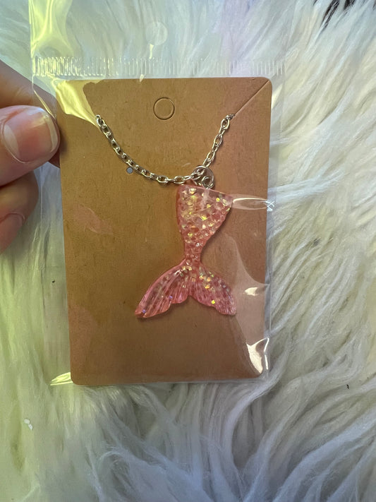 new multicolored mermaid necklace