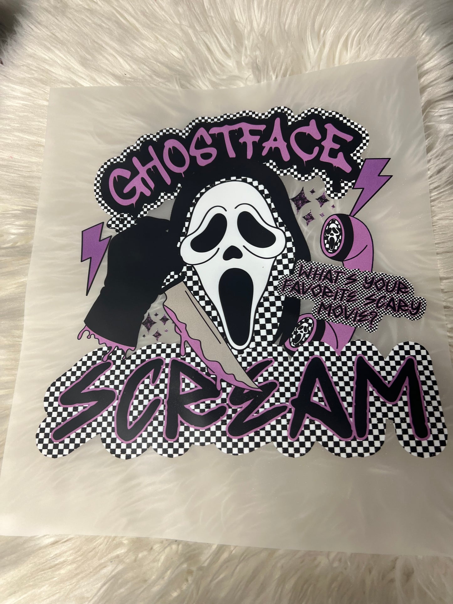 New DTF purple scream 