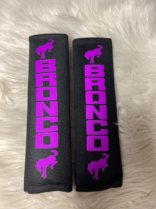 New seatbelt covers neon purple