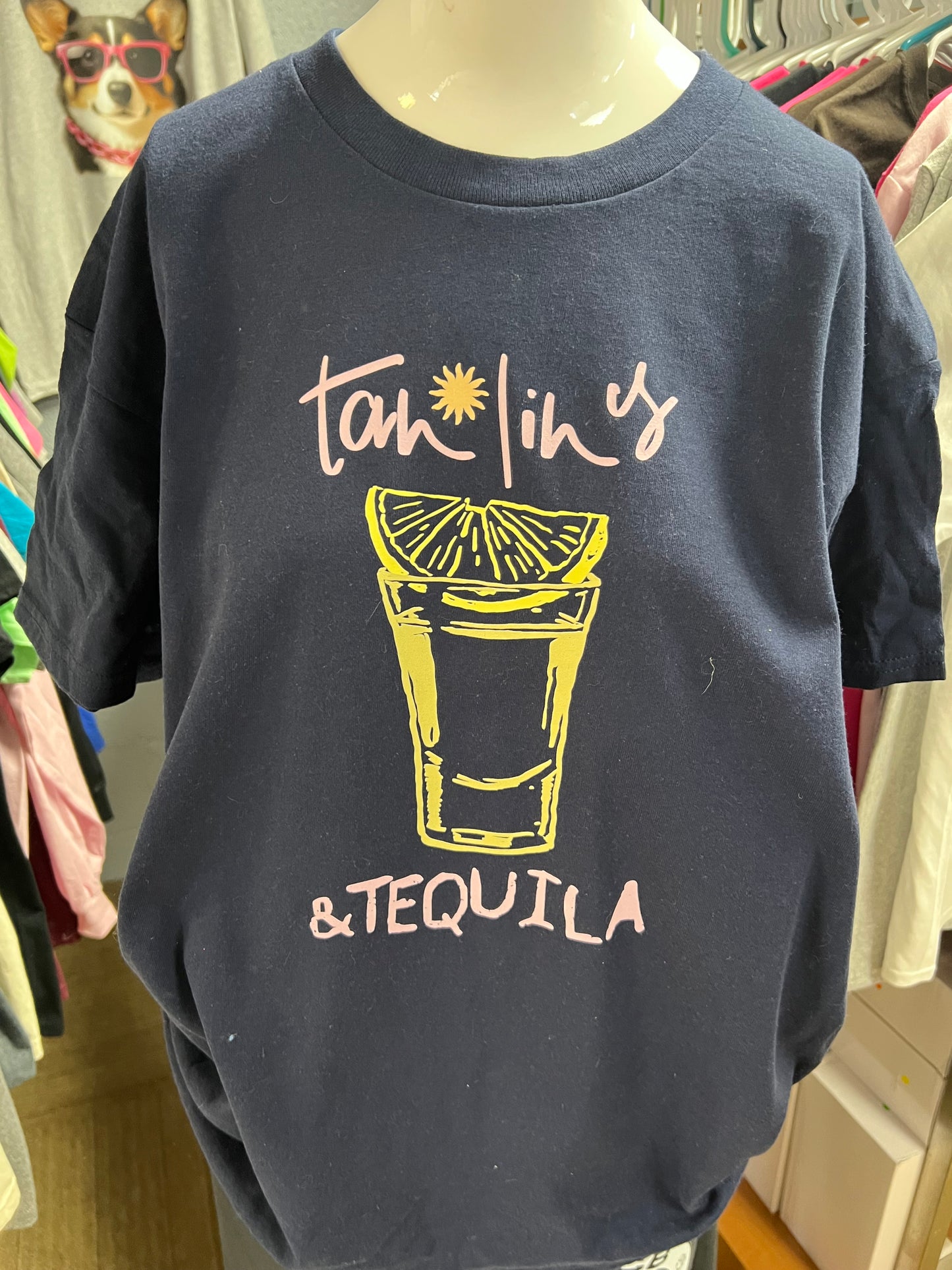 New unisex navy Top