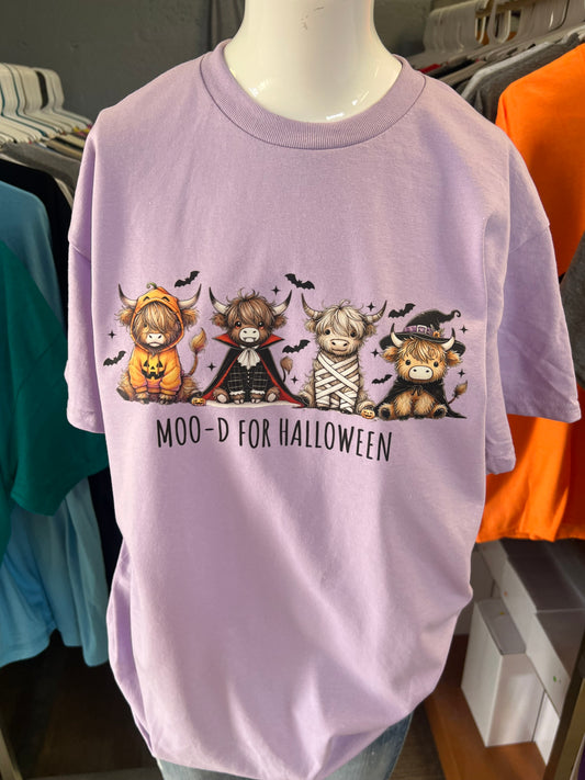 New  unisex T-shirt Halloween Highland cow