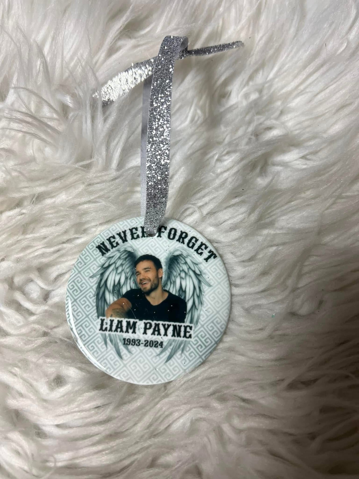 New Christmas ceramic ornament in loving memory