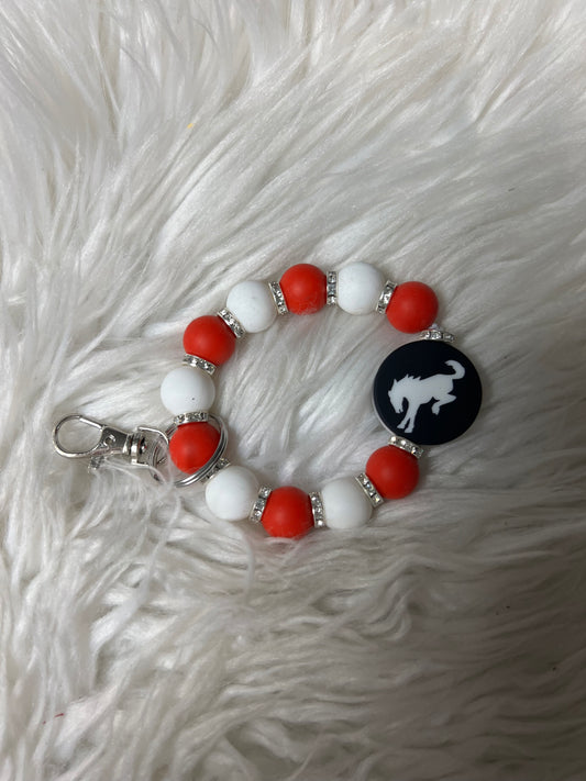 New keychain bracelet bucking horse