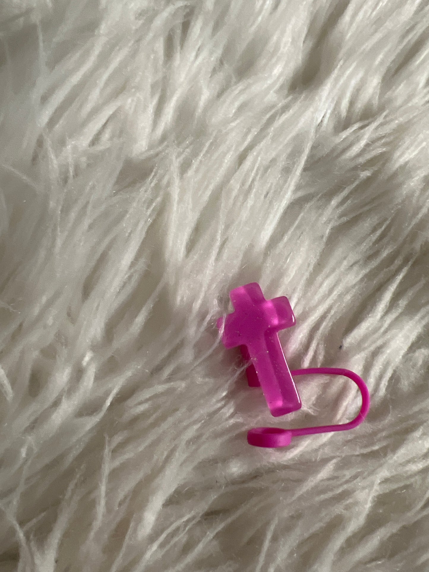 Straw topper cross