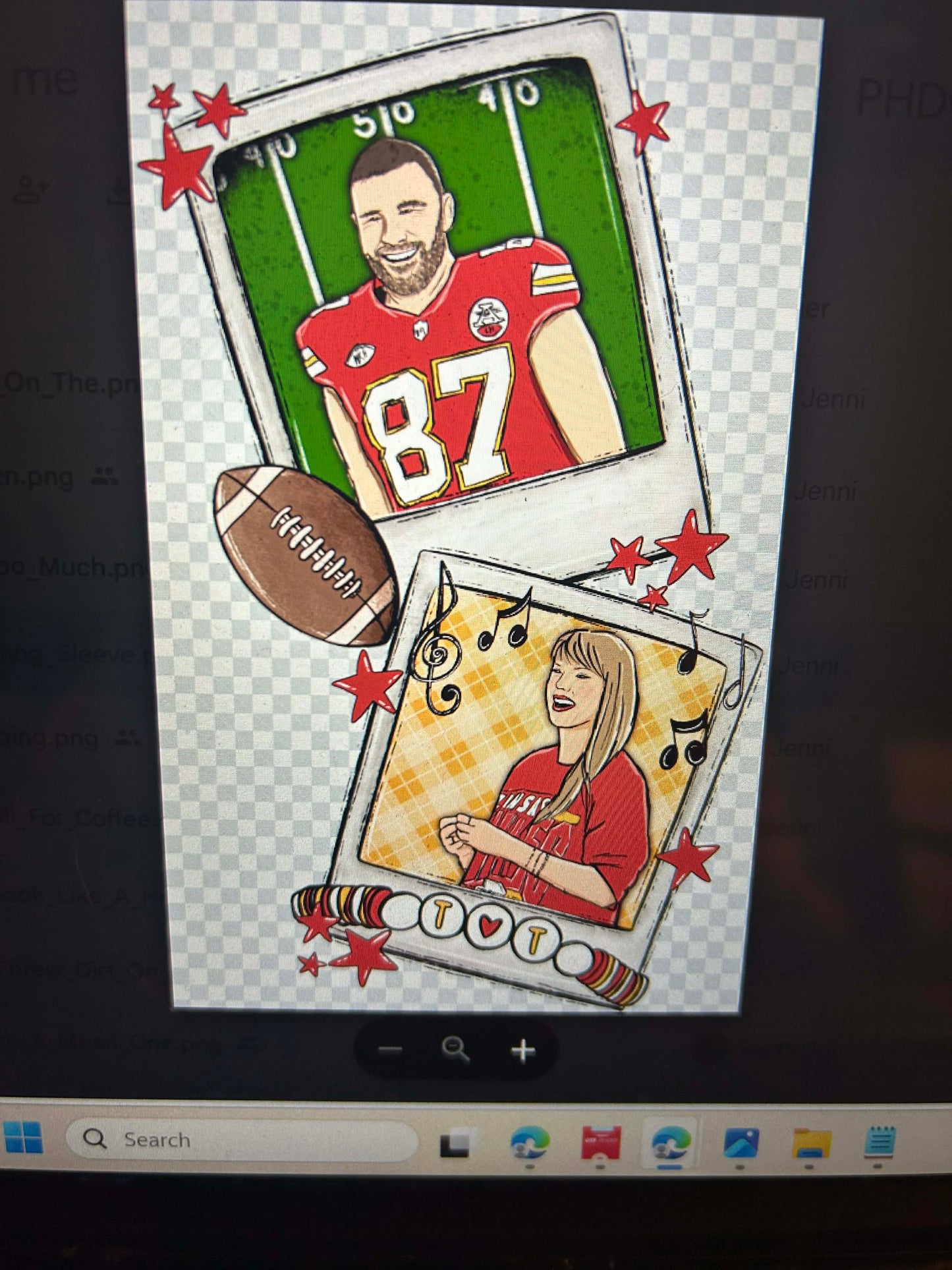New DTF football sleeve design