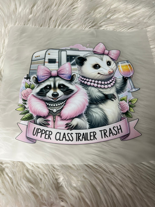 New DTF upper class, trailer, trash raccoons