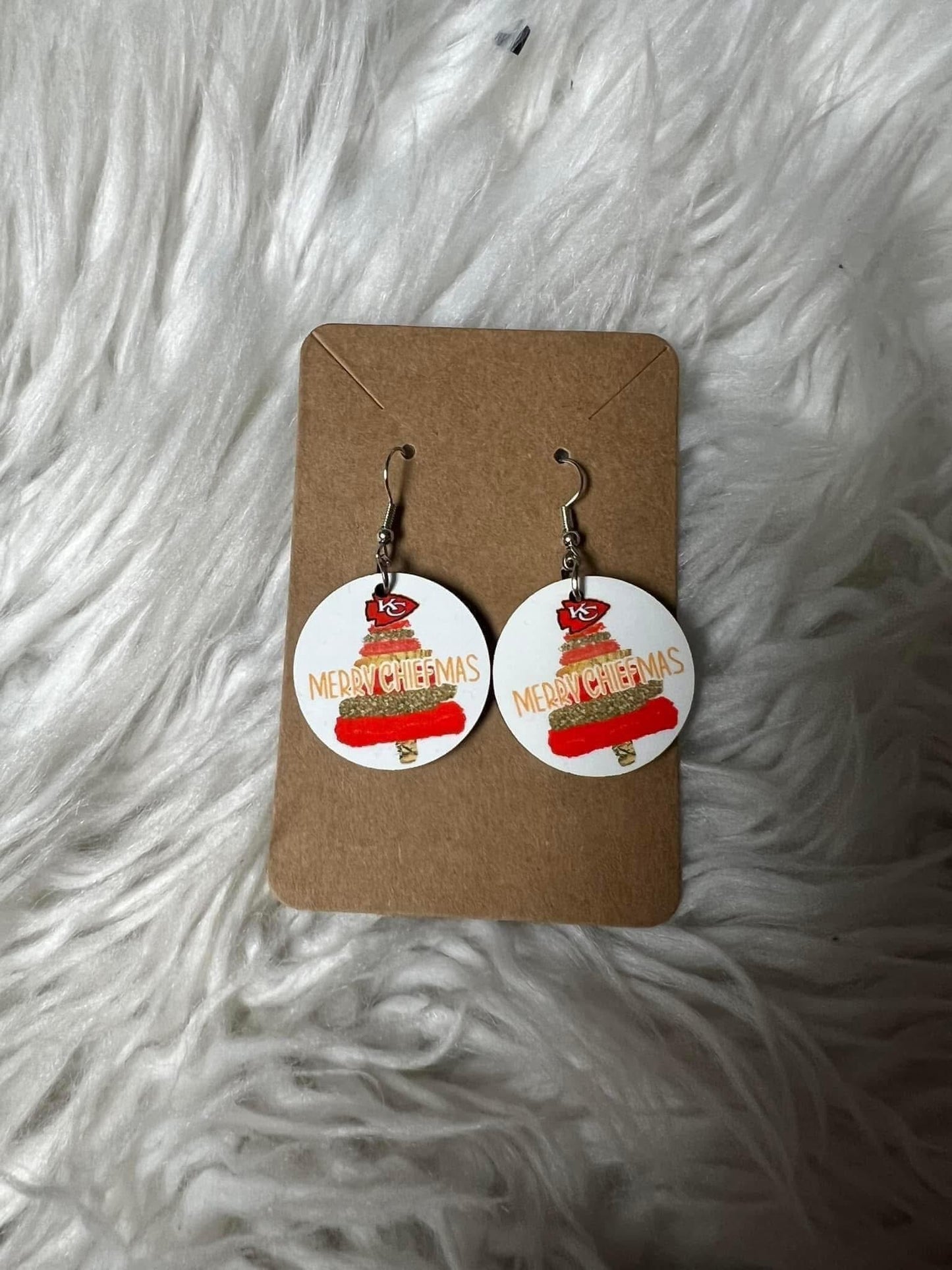 New football style earrings