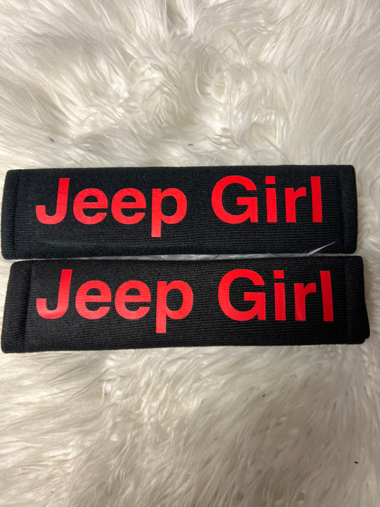 New seatbelt covers red