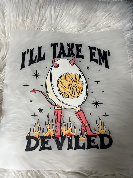 DTF  print   deviled eggs