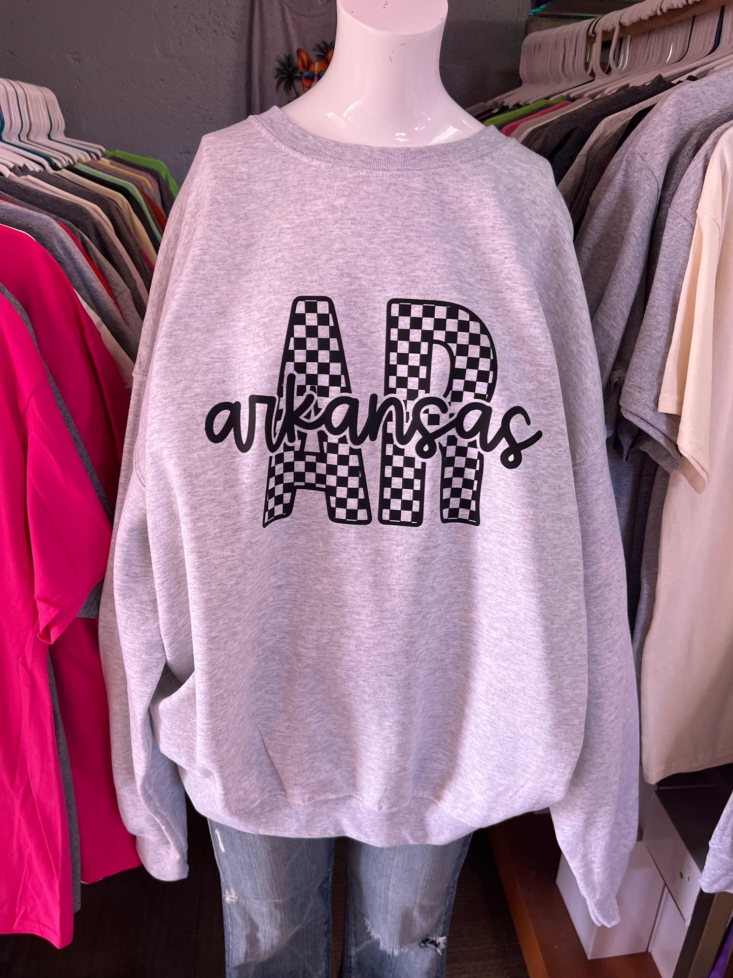 New crewneck sweatshirt unisex Arkansas 