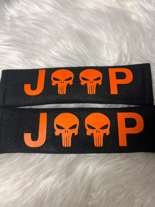 New seatbelt covers orange