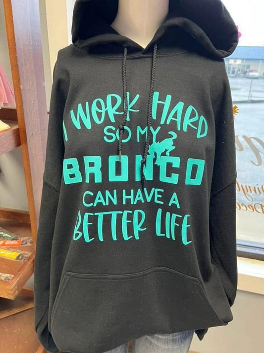 unisex  4 x 4 hoodie black