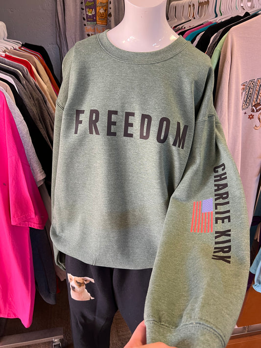 New unisex green freedom Charlie