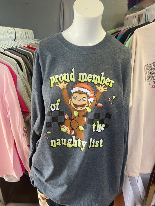 New unisex Christmas dark heather top