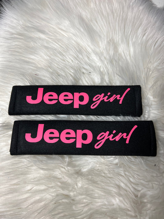 New seatbelt covers hot pink