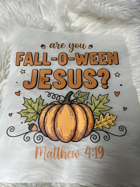 New DTF fall Jesus