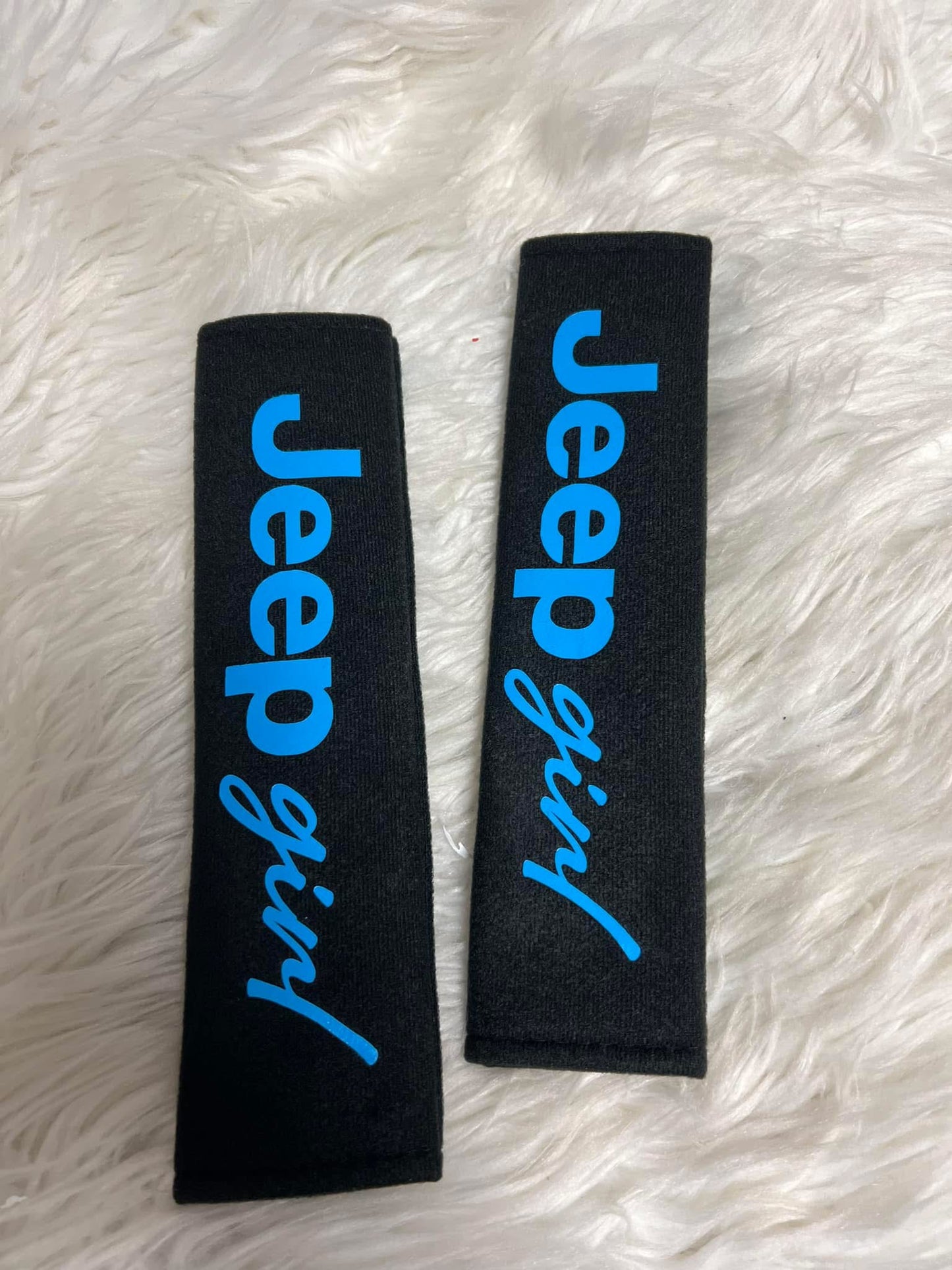 New seatbelt covers blue