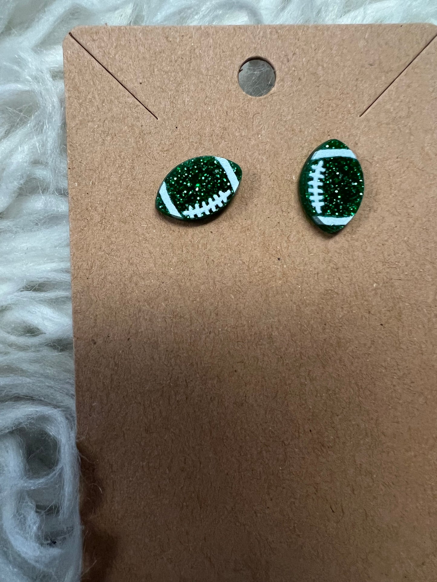New  stud earring green