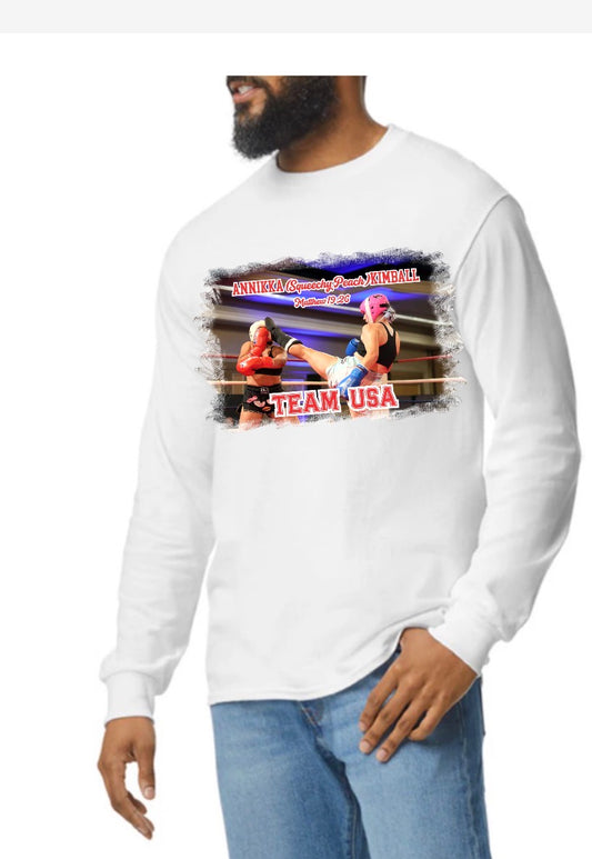 Annikka Kimball unisex Gilden youth long sleeve T-shirt