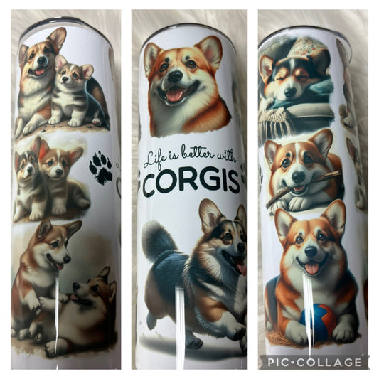 20 ounce Tumblr corgi