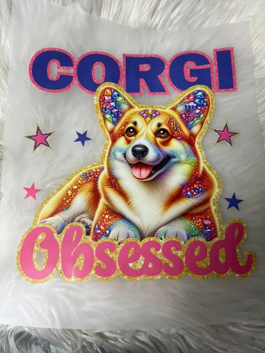 DTF  print corgi