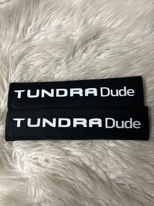 New seatbelt covers white tundra dude