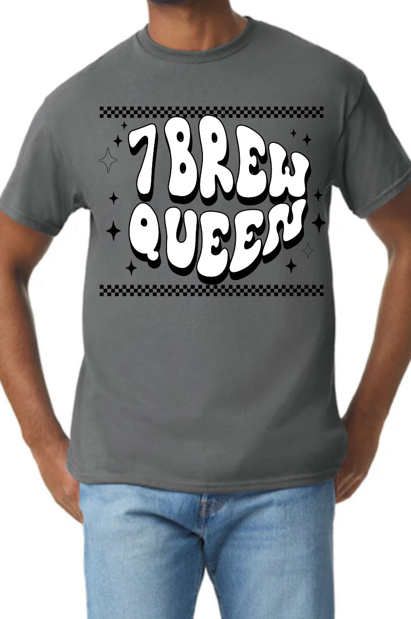 New  unisex T-shirt seven brew coffee queen