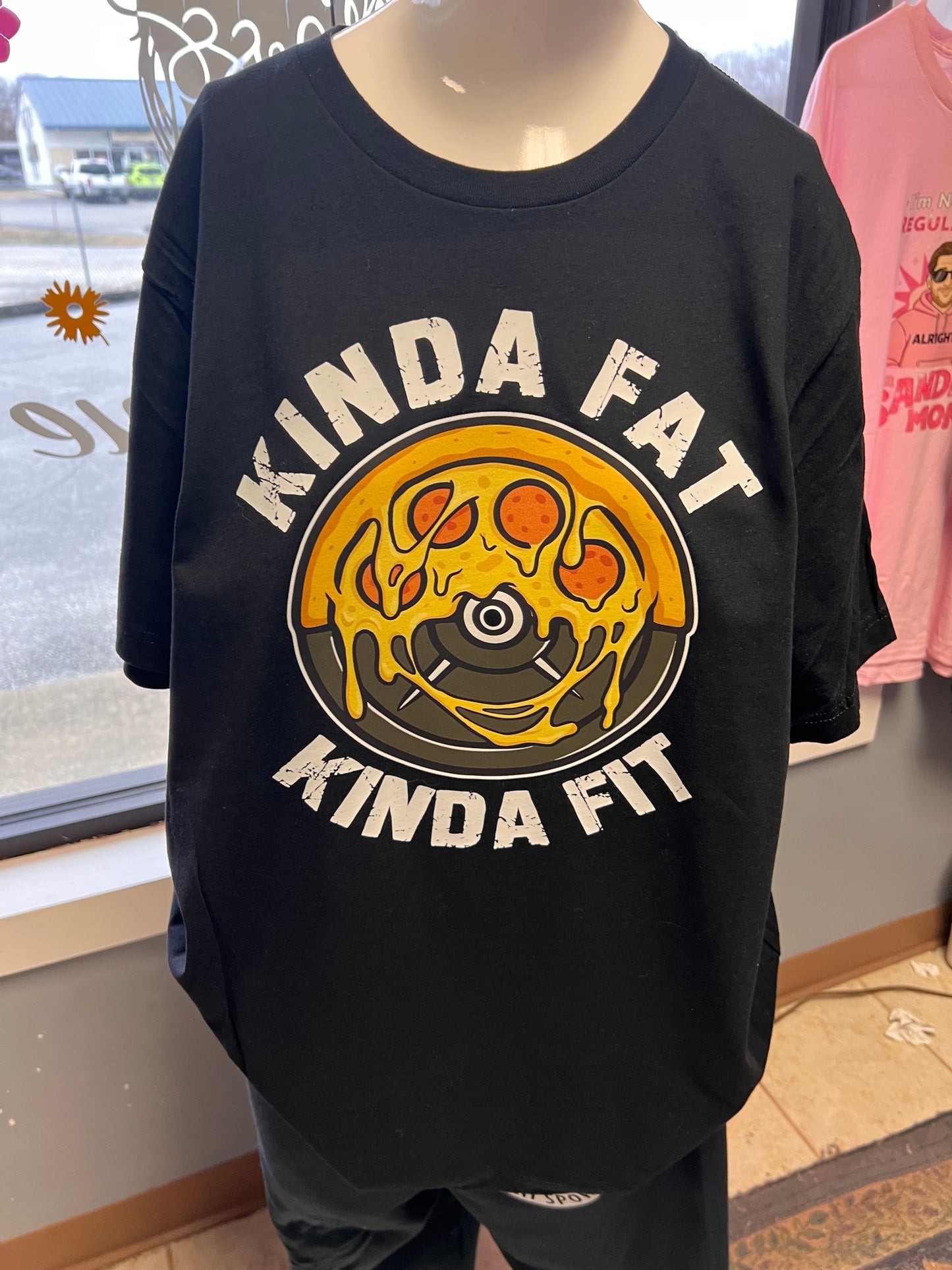 New unisex kinda fat kinda fit pizza