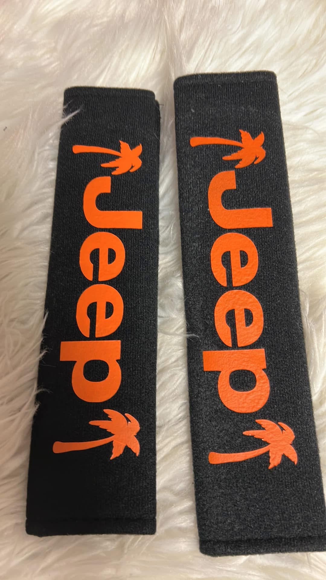 New seatbelt covers orange