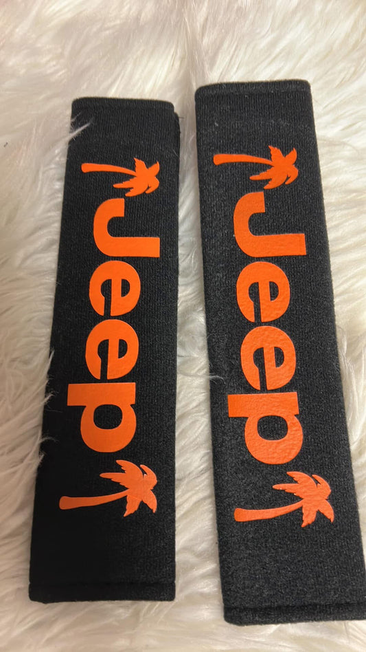 New seatbelt covers orange
