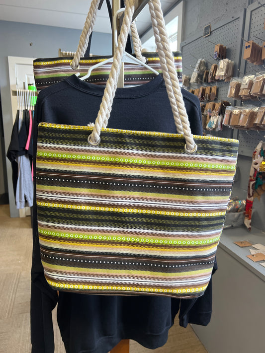 Brand new multicolored  rope tote bag