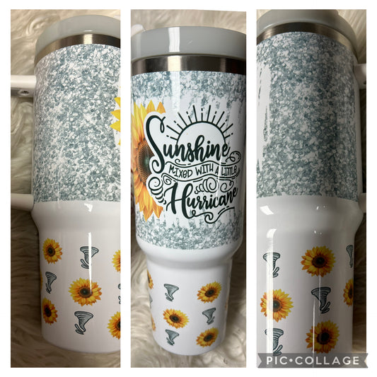Brand new 40 ounce stainless steel Tumblr with handle