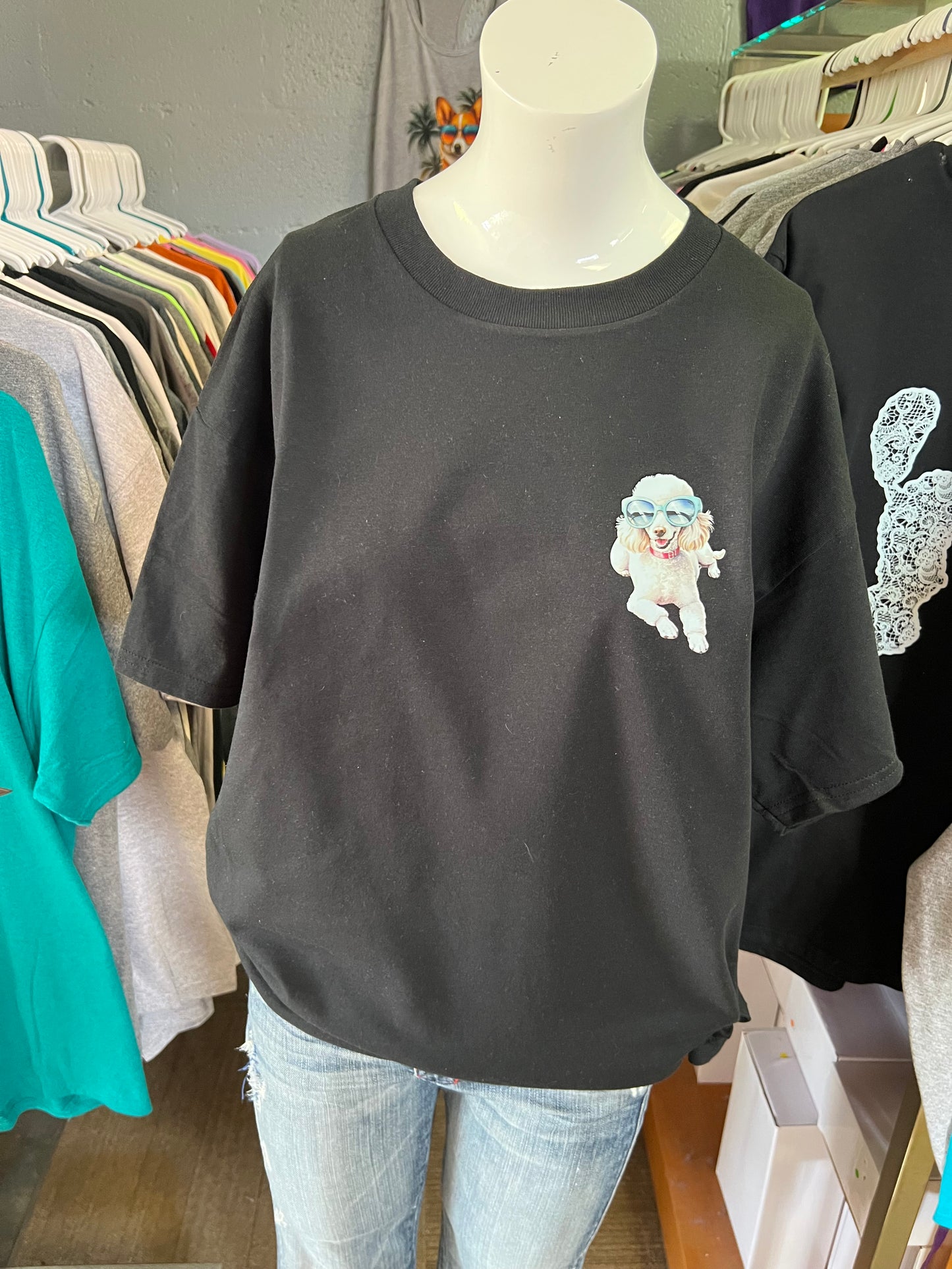 New  unisex T-shirt poodle