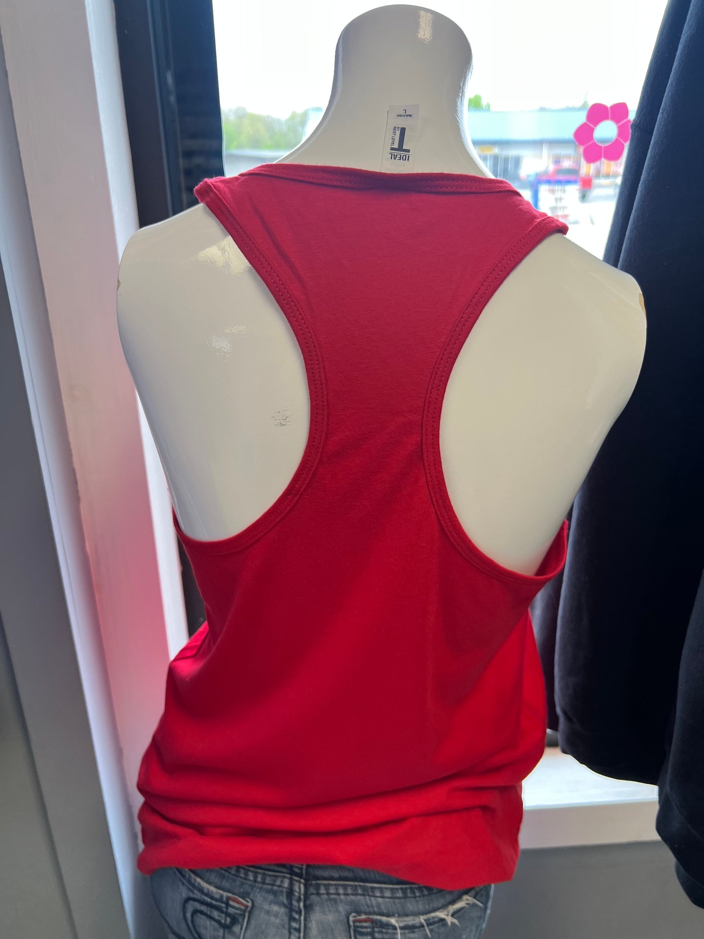 New ladies next level, Razorback tank top