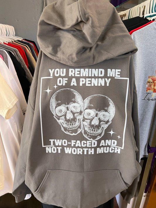 New unisex funny remind me of 2 face and not worth much