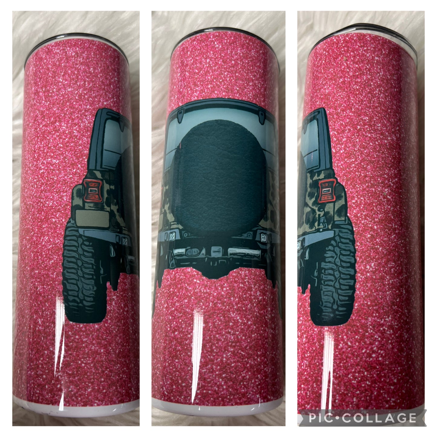 20 ounce glitter, leopard, 4 x 4 Tumblr