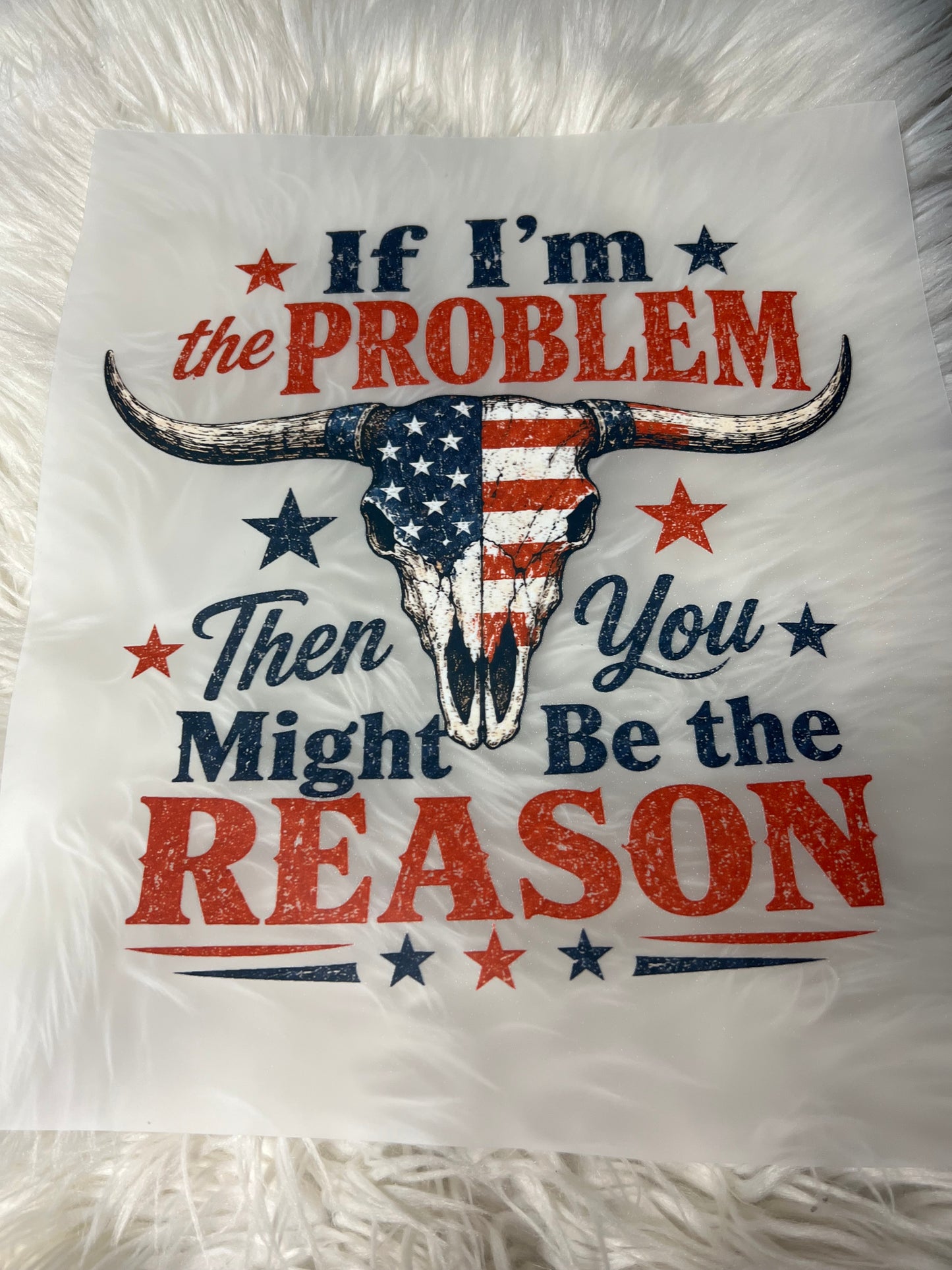 New DTF USA patriotic problem
