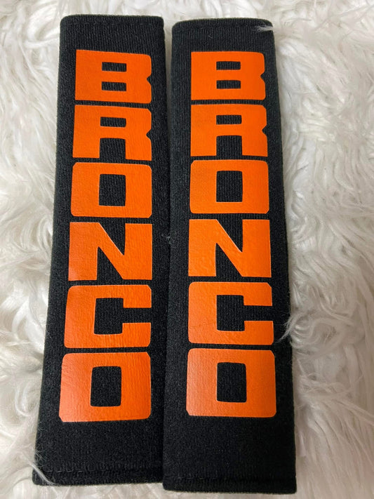 New seatbelt covers orange