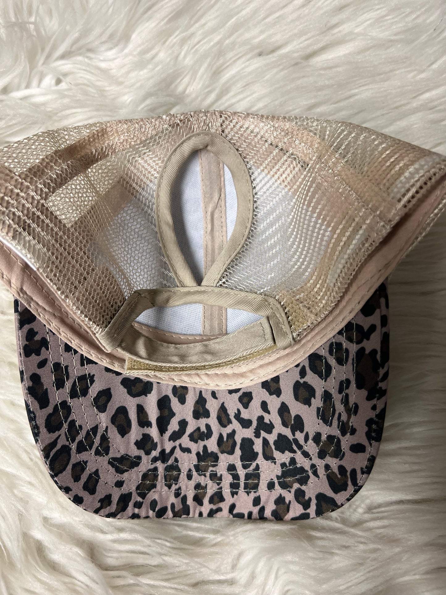 Brand new laser engrave patch hat leopard