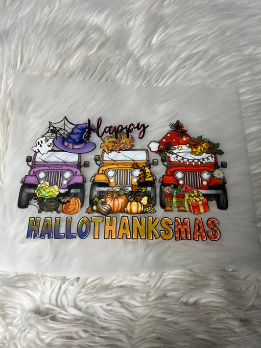 New DTF for Halloween, Thanksgiving/Christmas design all in one