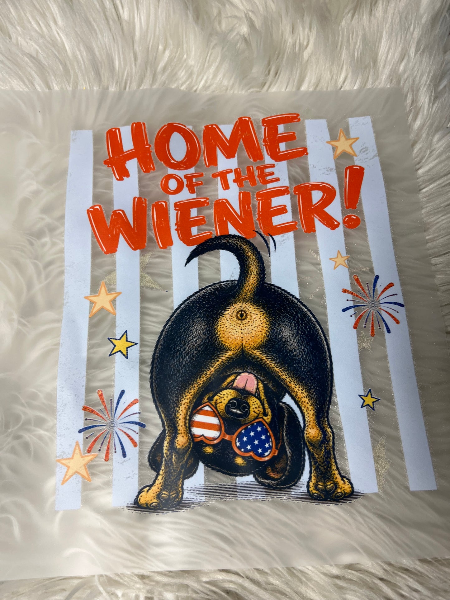 New DTF USA dachshund home of wiener 