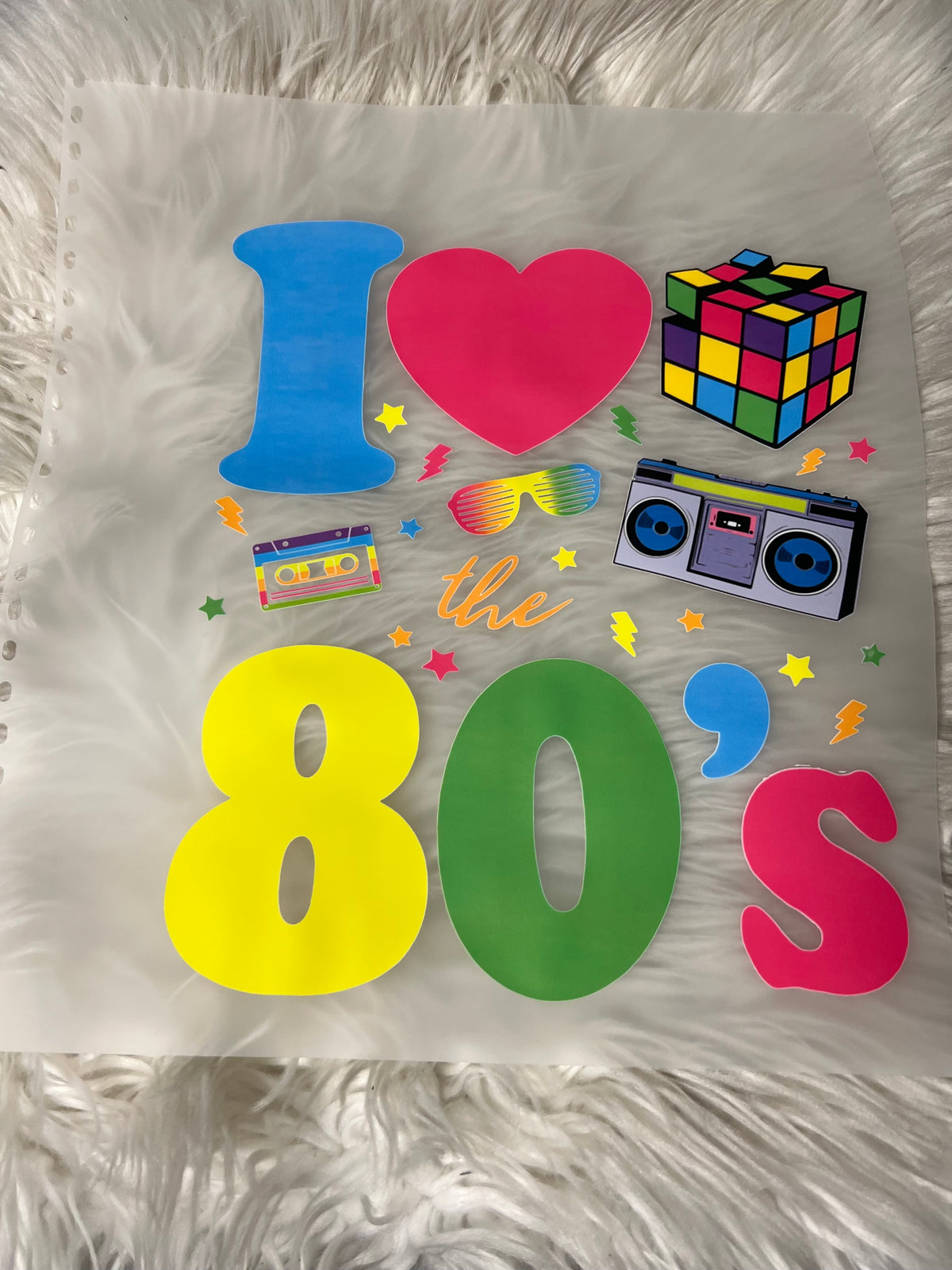 New DTF of the 80s neon 