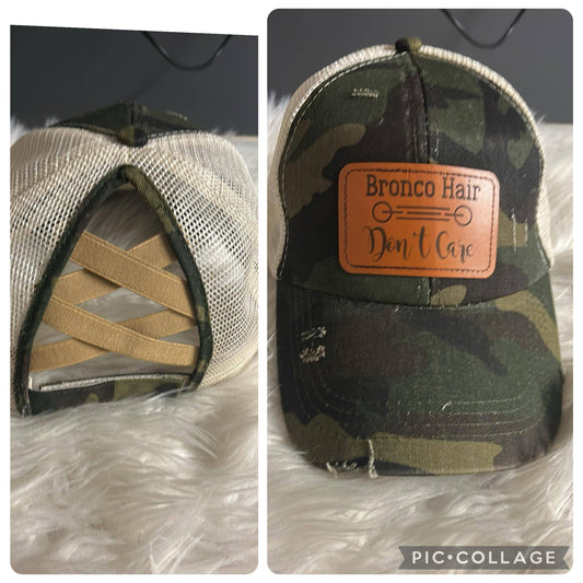 Brand new laser engrave patch hat camo